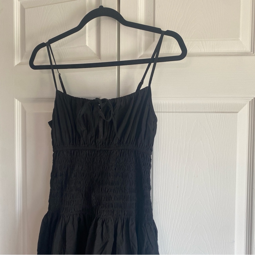 Ciao Lucia Barbara Dress Smocked Bodice BLACK LARGE - Picture 5 of 9